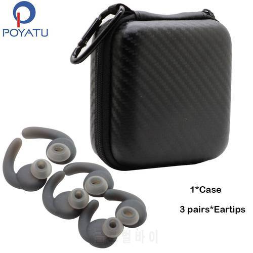 POYATU Headphone Case Bag Eartips Silicone For Meizu EP51 In-Ear Sports Bluetooth Headphones Ear Tips Silicone For Meizu EP 51