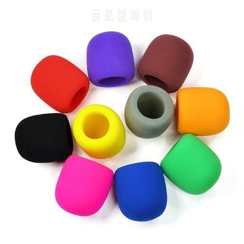 Free Shipping 10pcs/lot color microphone foam mic cover protective windscreen grill audio shield