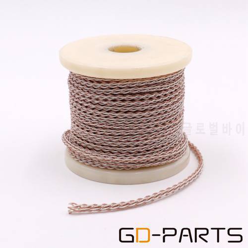GD-PARTS High Quality OCC 6N OCC+Platinum DIY Wire Cable For HIFI Audio Amplifier Headphone Speaker CD Player RCA x1m