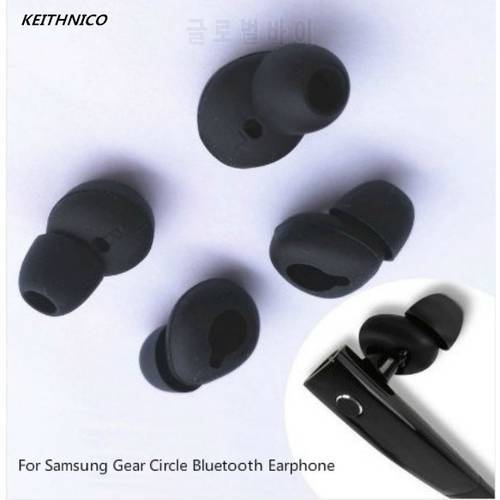 2 Pairs Medium Anti-Slip Durable Silicone Replacement Ear Gel Tip Earpads For Samsung Gear Circle R130 Bluetooth-compat Earphone