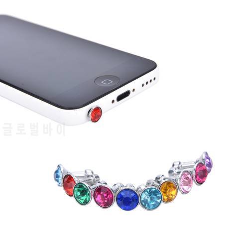 10pcs Bling Diamond Earphone Jack Plug Universal 3.5mm Cell Phone Earphone Plug Headphone Jack Stopper Accessories