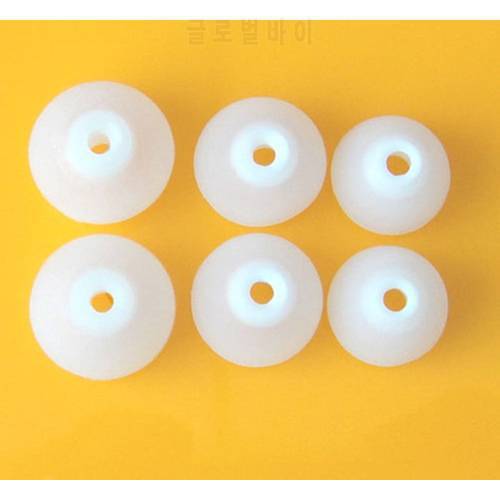 3 Pairs Silicone Replacement Eartips Earbuds Ear Bud Gel Tips Cover Cups for Apple MA850G/A B Earphones Headphones(White)