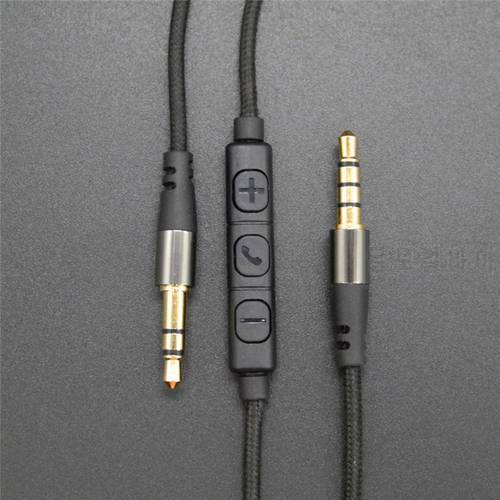 Replacement AUX Cable with Remote and Mic for ZX700 MDR-ZX750DC MDR-NC50 MDR-NC600D HDR-MV1 NC500D MDR-1R MDR-10R MDR-1A Headset