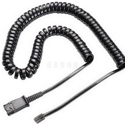 Headset QD cable to RJ9 Quick Disconnect cable to RJ Plug headset adapter for most office phones