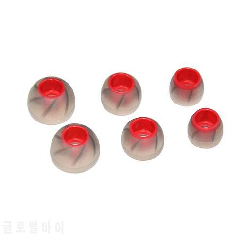 Hot NiceHCK Red KZCCA 3 Pairs(6pcs) L M S In Ear Tips Earbuds Headphones Spiral Silicone Eartips For More KZEarphones Universal