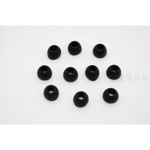 5 Pairs Black M size Replacement Silicone Earbud Eartips Ear Buds Tips for in-ear Earphones Headphone