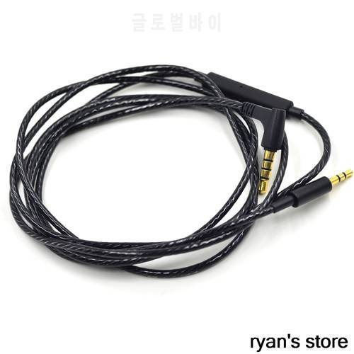 New black Replacement Audio cable Cord wire with remote and mic for AKG AKG Y40 Y45BT Y50 Y55 headphones