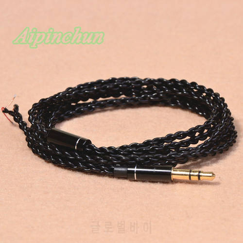 Aipinchun 3.5mm 3-Pole Jack DIY Earphone Audio Cable Repair Replacement Headphone OFC Wire Maintain Cord AA0234