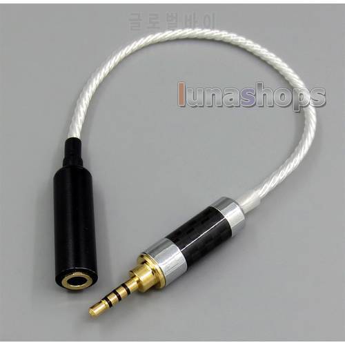TRRS 2.5mm Balanced To 3pin 3.5mm Female Audio Silver Cable For IRIVER AK240 AK320 AK240ss ak380 LN005135
