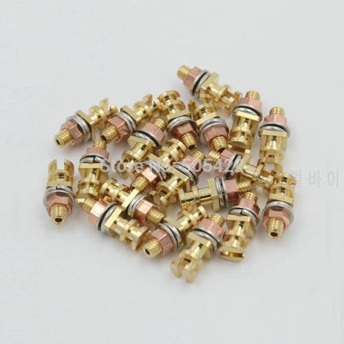 50PCS Gold Plated Turrets Post Pins Lugs FOR Tube Guitar Amplifier Tag Board
