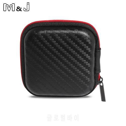M&J High End Earphone Accessories Earphone Case Bag Headphones Portable Storage Case Bag Box Headphone Accessories Free Shipping