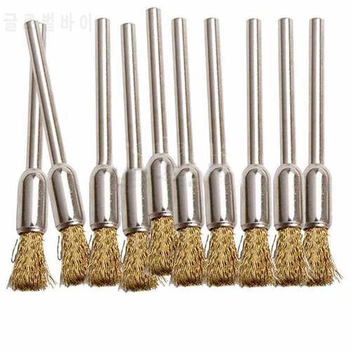 10x stainless Steel Wire Wheel Brush dremel rotary tools accessories for mini drill polishing wheel electric burr deburring disc