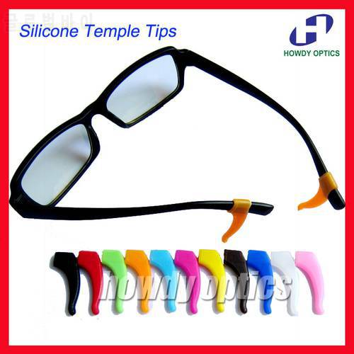 40pcs High quality eyeglass eyewear glasses Anti Slip silicone ear hook temple tip holder glasses accessories soft & comfortable