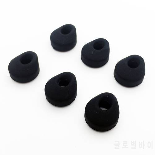 6pcs/lot Replacement Earbuds Eartips For Jabra EASYGO/ EASYCALL/CLEAR/TALK Bluetooth Headphones Black Color