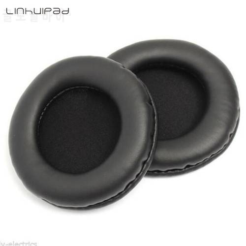 Linhuipad 1 pair 90mm Leather Ear pads Cushion Replacement Earpads 9cm diameter For HD215 HD225 HD440 and Synchros S70 headsets