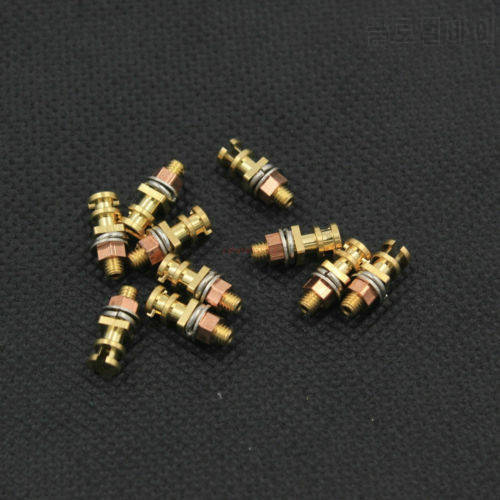 300pcs/lot Brass DIY Tube Guitar Amplifier Tag Board Turret Post Pin Lugs Gold Plated wholesale