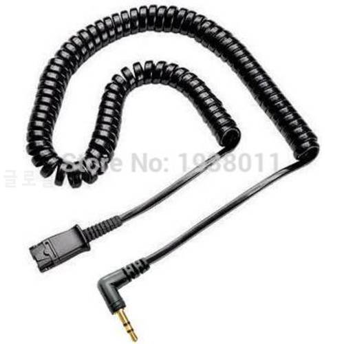 2.5mm Headset Cord for Plantronics QD Compatible Headsets Quick Disconnect cable with 2.5mm plug