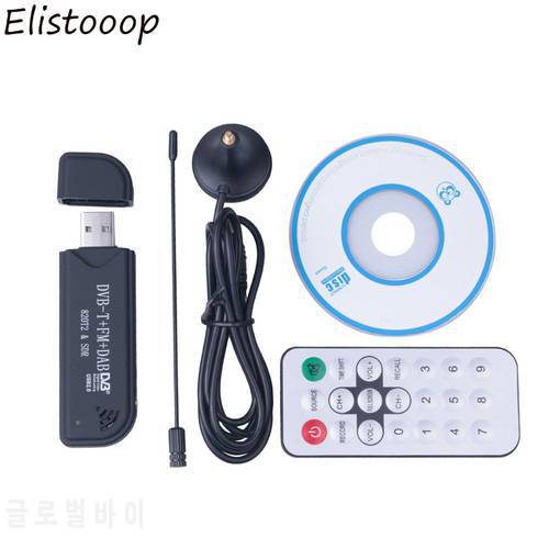 Elistooop USB 2.0 Software Radio DVB-T RTL2832U + FC0012 SDR Digital TV Receiver Stick