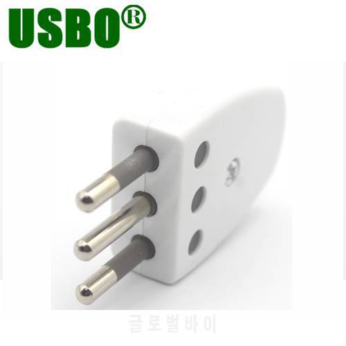 Multi-function European Italy Wiring Power Plug Removable 90 angle EU Convert Plug Power Cable Connector Type L 10A White Black