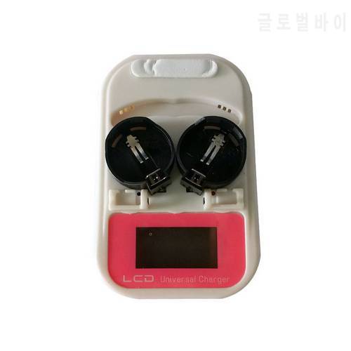 100pcs NEW 3.6 V Battery Charger Button, USB interface with LCD / EE. EU plug lir2025 Rechargeable lir2032 / ml2025 ml2032