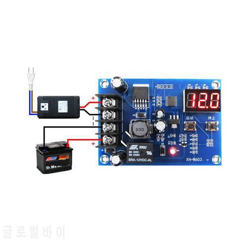 Low Voltage Disconnect Module LVD Digital Display On Off Relay Charge Controller for 12V 24V Battery