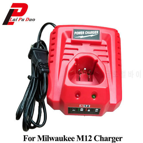 For M12 Milwaukee 3.0A 10.8V 12V Li-Ion Replacement Charger N12 48-59-2401 48-11-2402 Lithium-Ion Battery Charger