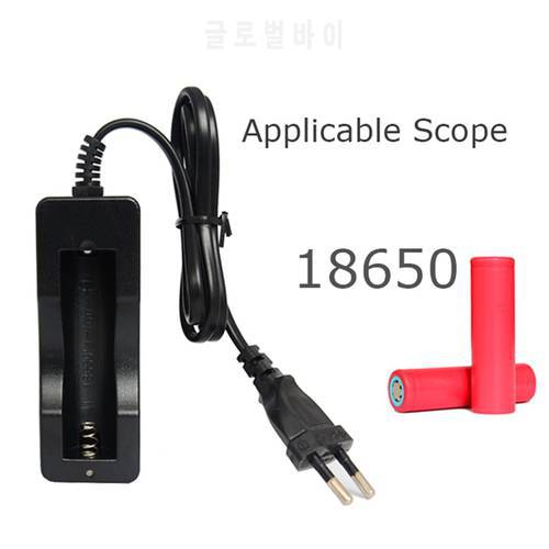 100pcs/lot New EU US Plug 18650 Battery Charger for 3.7V 18650 Rechargeable Li-Ion Lithium Battery Wholesale