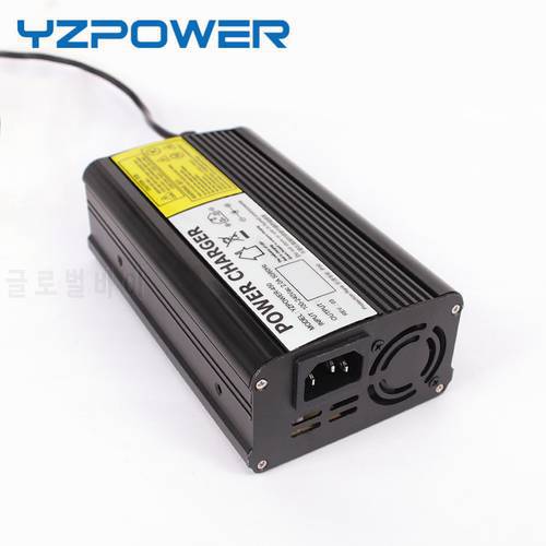 YZPOWER 14.6V 20A 4S Lithium Battery Fast Charger with Output Plug For 12V Electric Tools Strong Heat Dissipation With Fans
