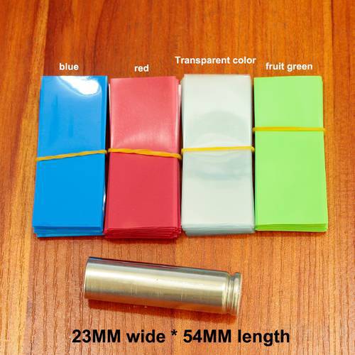100pcs/lot Lithium battery special PVC heat shrinkable sleeve 14500 battery skin package insulating sleeve shrink film