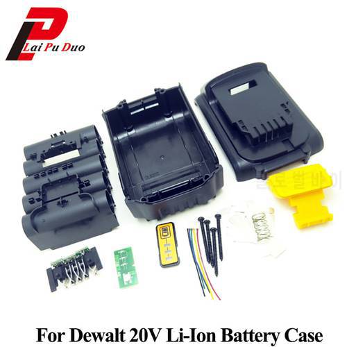 For Dewalt 18V 20V Li-ion Battery Plastic Case 3.0Ah 4.0Ah DCB200 DCB201,DCB203,DCB204 Li-Ion Battery Cover Parts