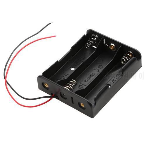 3 Slots 18650 Batteries Storage Box Case DIY Batteries Clip Holder Organizer Container with Wire Lead Pin