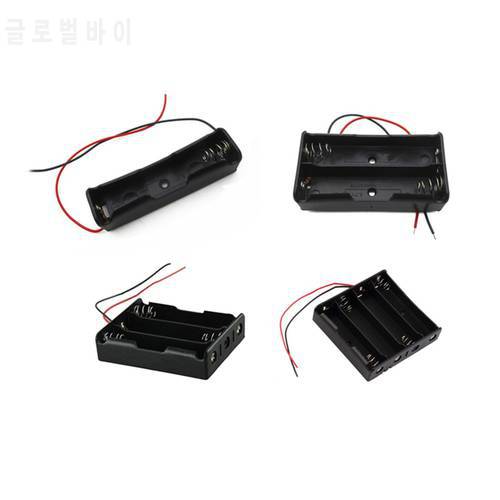 New Plastic 1x 2x 3x 4x 18650 Battery Storage Case Holder DIY Box Container With Wire Leads for 18650 Batteries Wholesale