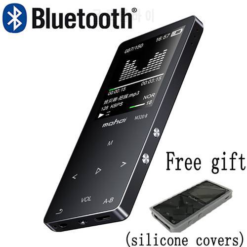 Mahdi M320 Metal Sport Mini MP3 Player bluetooth Portable Audio 4G/8G/16G with Built-in Speaker FM Radio APE Flac Music Player