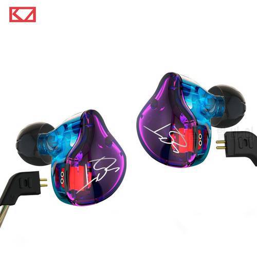 Original KZ ZST 1DD+1BA Hybrid In Ear Earphone HIFI DJ Monito Running Sport Earphones Earplug Headset Earbud Two Colors