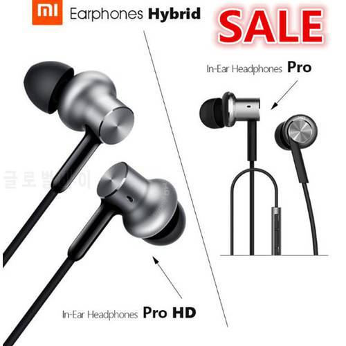 100% Original Xiaomi Mi In-Ear Earphone Pro HD Circle Iron Wired Headset Noise Cancelling Hybrid Pro HD Earphones Stereo