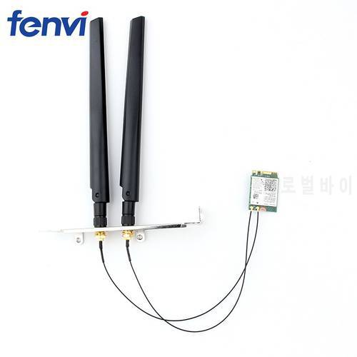 1730Mbps For Intel Dual Band Card Desktop Kit Bluetooth 5.0 802.11ac M.2 9260NGW Card With 2x 6 DBI Antenna For Win10 Laptop