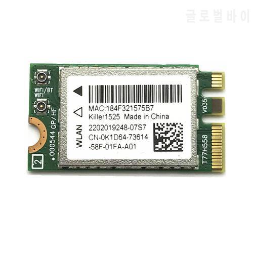 Killer 1525 802.11ac 867Mbps Wireless AC1525 Compatible Bluetooth 4.0 M.2 NGFF E/A Key Mini WiFi Network Card for Dell Alienware