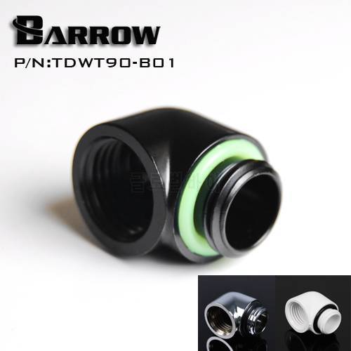 BARROW Gold Black Silver G1/4&39&39 thread 90 degree Fitting Adapter water cooling Adaptors water cooling fitting TDWT90-B01