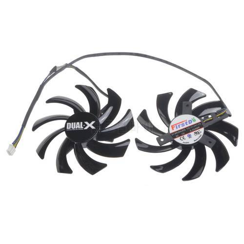 2Pcs/Set 85mm FD7010H12S Video Graphics Card Fan For Sapphire HD 7790 7850 7870 7950 R9 280 290 270X Replace FDC10H12S9-C
