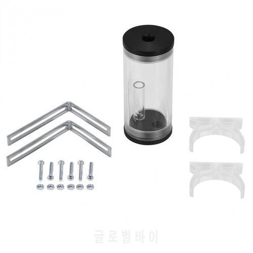 PC Computer Liquid Water Cooling Ra/diator Acrylic Cylinder Water Reservoir Tank Kit PC Water Cooling Reservoir Tank 2022