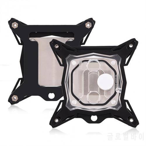 Universal 0.3mm Mini Computer CPU Cooling Water Block Cooler Kit Red Copper Base for Intel without the quick twist joint 2019