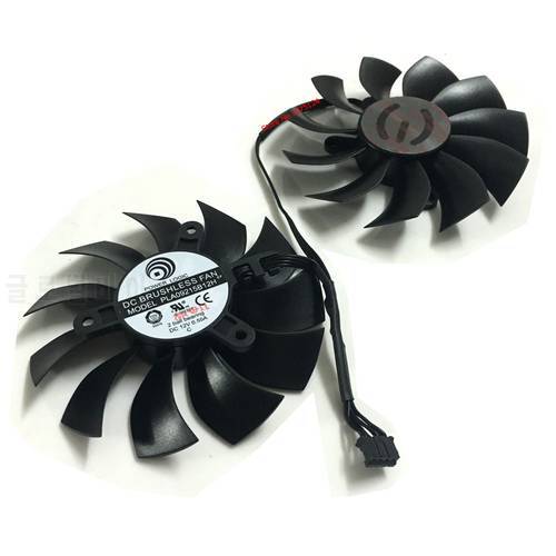 Free shipping 2Pcs/Lot 4Pin 85mm fan VGA Cooler Graphics Card Fans For EVGA GTX1050Ti gtx1060 ACX3.0 Video Cards Cooling system
