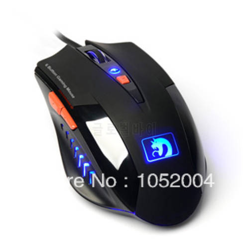 Free shipping Xinmeng Mamba II 6 Buttons Gaming Mouse M398 USB mouse blue Led mouse for LOL CF DOTA
