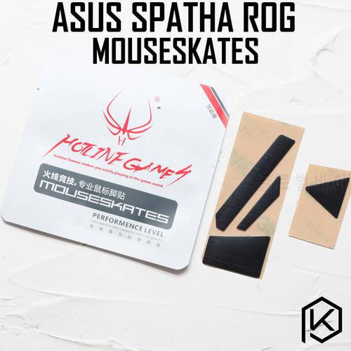 Hotline games 1 sets/pack competition level mouse feet skates gildes for asus spatha rog 0.6mm thickness