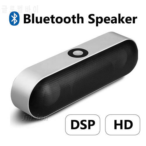 NBY-18 Mini Bluetooth Speaker Wireless Portable HIFI 3D Stereo Bass Music Dual Loudspeaker Boombox Mic TF AUX USB BT Speakers