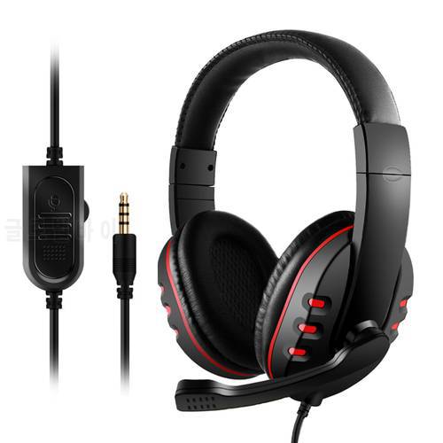 Bass Gaming Headset 3.5mm Wired HeadPhones with Microphone For PC Laptop PS4 Smart Phone Music Game Earphone Hot Sale