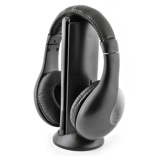 Elistooop 5IN1 Wireless Headphone Casque Audio Sans Fil Ecouteur Hi-Fi Radio FM TV MP3 MP4