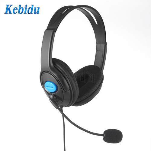 Kebidu 3.5mm Game Headphone Gaming Headphones Headset with Mic 1.8M for PS4 Sony PlayStation 4 for PC Computer