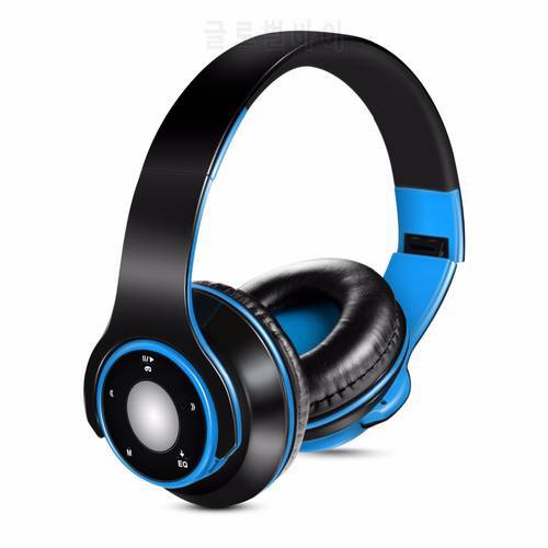 Best Colorful Earphones Wireless Bluetooth 5.0 Headsets Built-in Mp3 Player Foldable Sport Headphones Stereo Sound For Cellphone