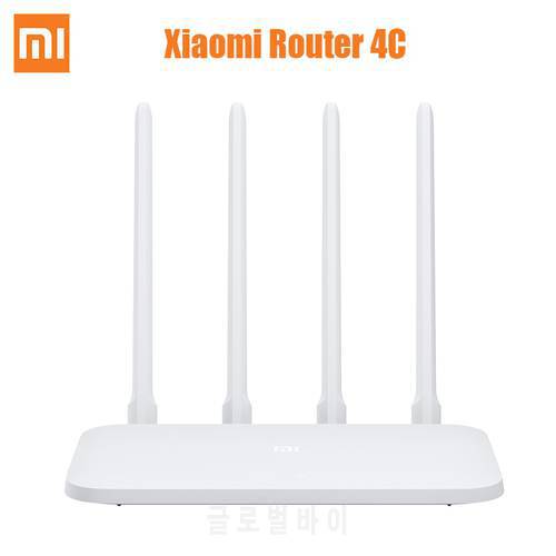 Xiaomi Mi Wifi Router 4C Wifi 64 RAM 802.11 b/g/n 2.4G 300Mbps 4 Antennas Smart APP Control wireless home office replace router